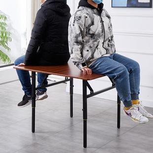 折叠桌子升降家用餐桌小户型饭桌易收纳可折叠方桌中式方桌八仙桌