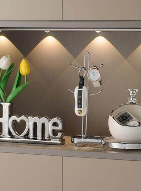 摆件柜子客厅高级感小众入户玄关收纳摆设工艺品轻奢华客厅酒柜