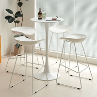 80 круглого белого стола + 4 стулья [цвет можно выбрать]