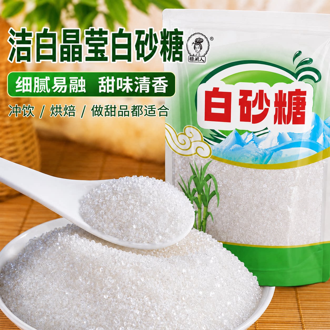 螺旋白砂糖云南正宗甘蔗白糖批