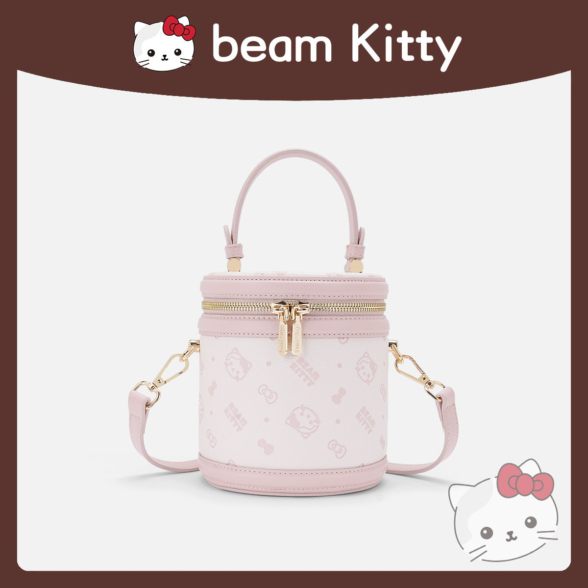 2026首发beamKitty凯蒂猫水桶包百搭经典印花质感高颜值包斜挎女
