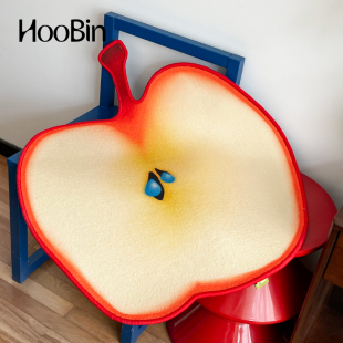 艺术礼物多巴胺 HooBin 苹果床边地毯 异形ins装 饰插画地垫客厅