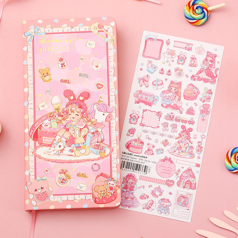 周计划本手账本网格随身口袋本便携小笔记本本子简约高颜值自律打卡本