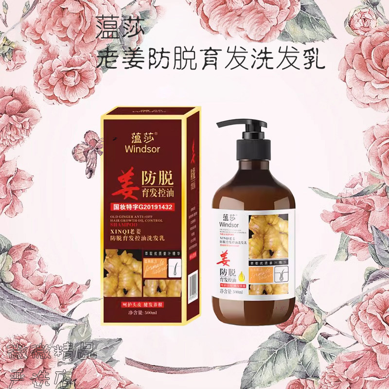 蕰莎姜防脱育发控油洗发乳萃取姜