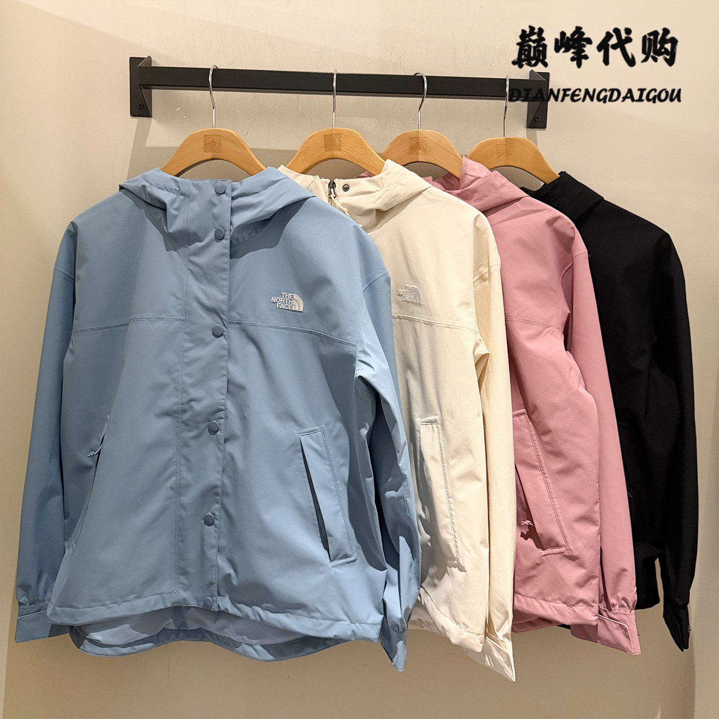 TheNorthFace北面26秋冬户外运动防风防水短款硬壳冲锋衣女款8GKJ图片