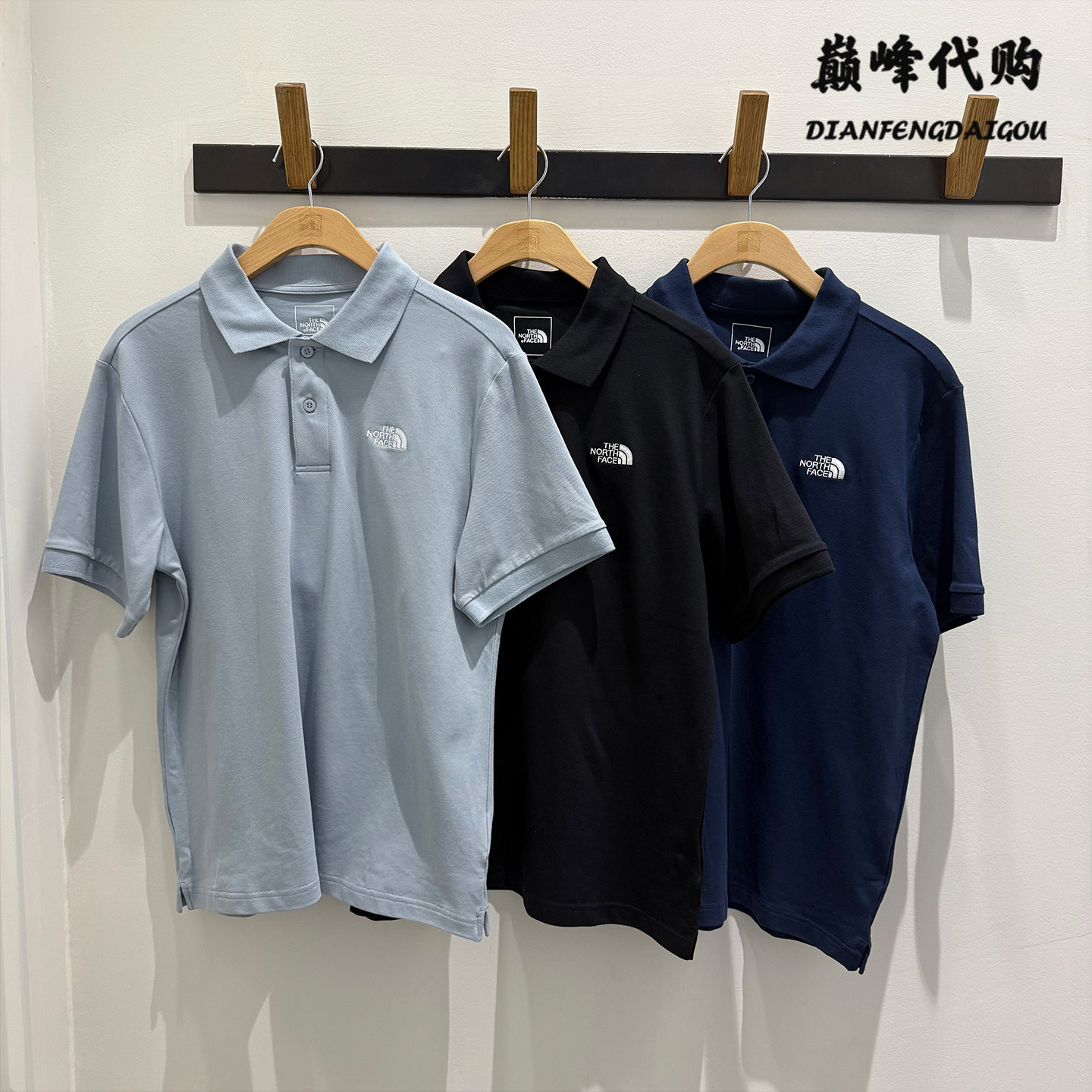 TheNorthFace北面26春夏户外运动透气POLO衫棉质短袖男款8FZV