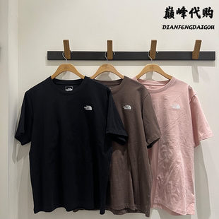 TheNorthFace北面25春夏户外运动纯色纯棉圆领短袖T恤男女款8DEV