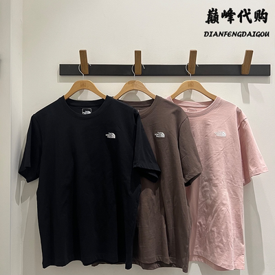 TheNorthFace北面25春夏户外运动纯色纯棉圆领短袖T恤男女款8DEV