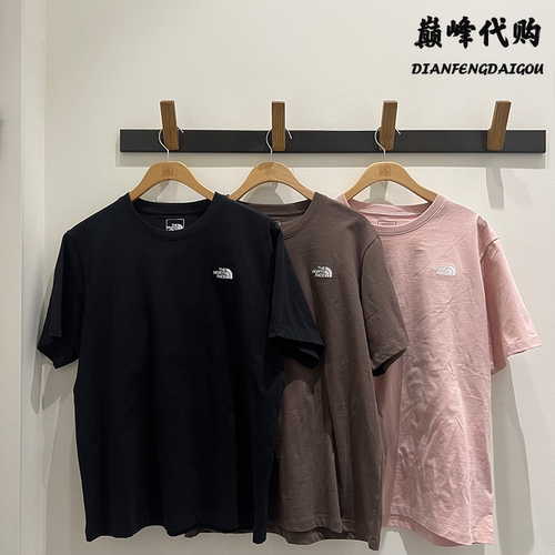 TheNorthFace北面25春夏户外运动纯色纯棉圆领短袖T恤男女款8DEV