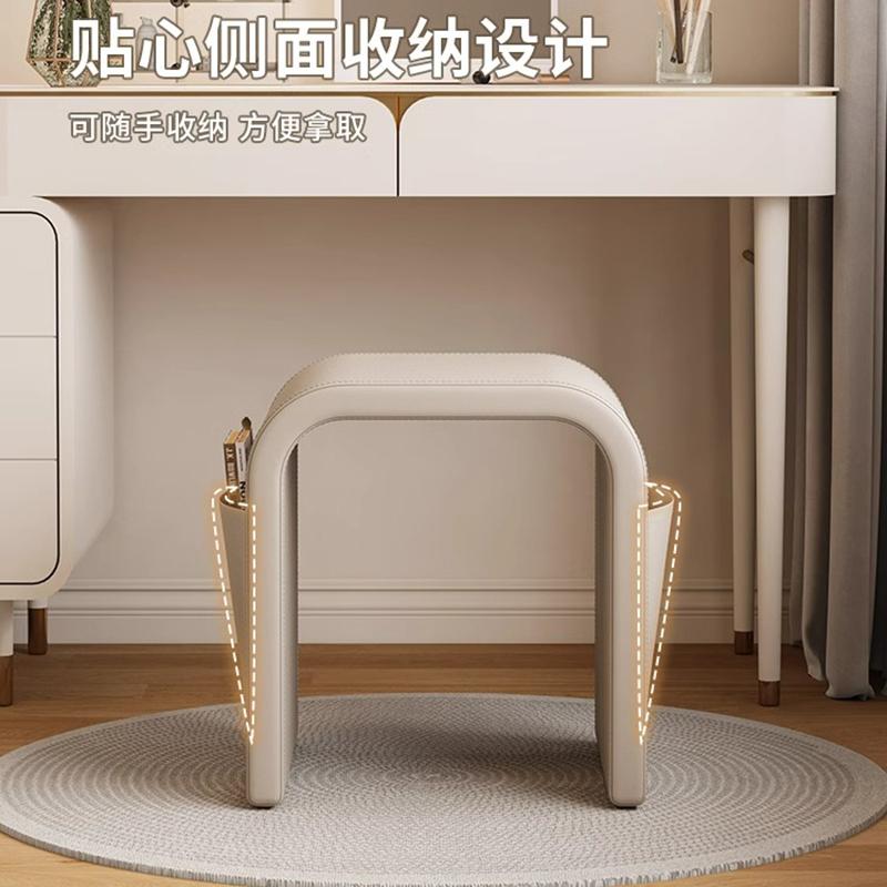 轻奢化妆凳女生卧室梳妆凳皮革