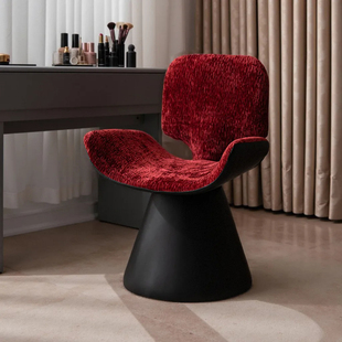 高级感化妆凳新款可旋转卧室梳妆台椅子轻奢家用化妆椅靠背餐桌椅