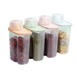 家用食物收纳盒五谷杂粮储物罐子家居零食米桶食物收纳整理透明罐