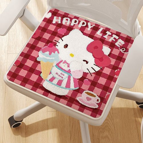 可爱Hello Kitty保暖坐垫冬季久坐办公室椅子椅垫软垫子宿舍屁垫