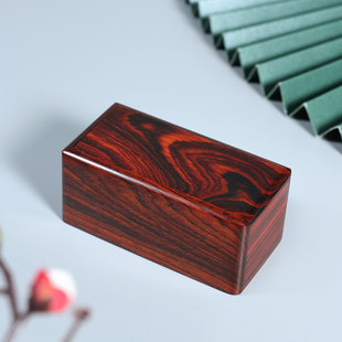红木首饰盒印章盒红酸枝私章收纳盒画印木盒书法章收藏盒玉器礼盒