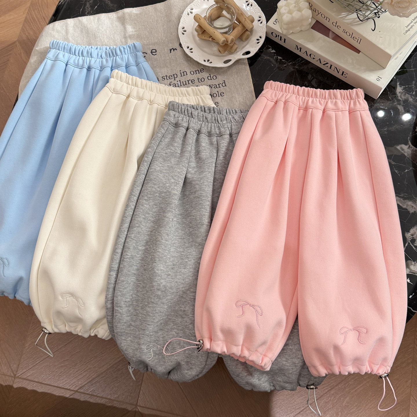 女童春季新款休闲长裤女宝宝蝴蝶结卫裤儿童时尚运动裤童装韩版潮,童装/婴儿装/亲子装,运动裤卫裤,淘宝优惠券,粉丝福利购,淘宝优惠卷