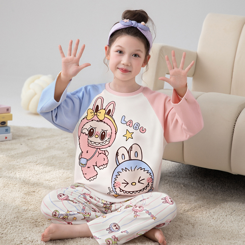 女童睡衣洋气可爱拉布布2025春秋