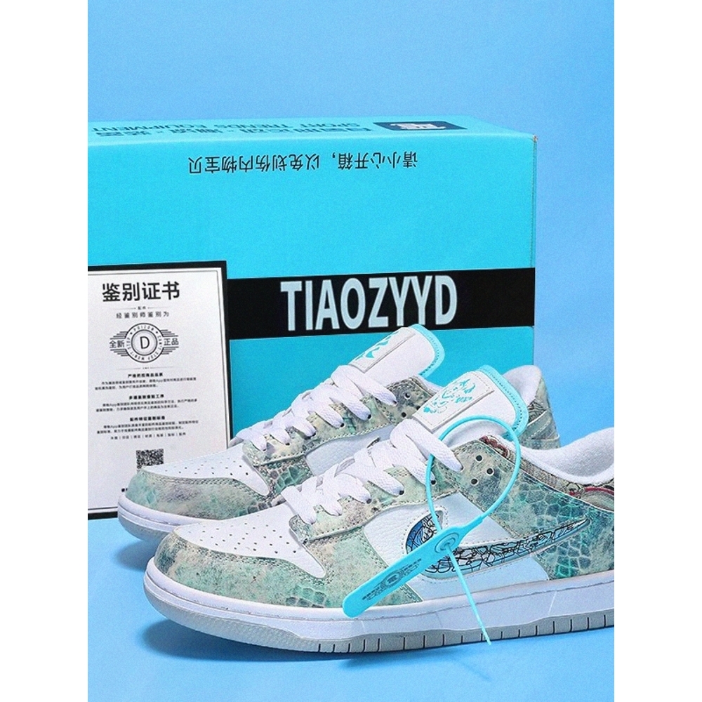 莆田三太子敖丙aj男鞋dunk黑白熊猫low龙年限定AJ1低帮板鞋运动女