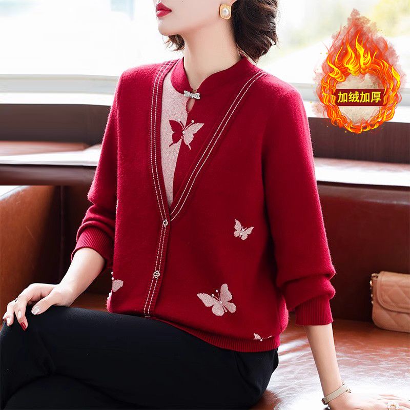 新中式国风妈妈冬装洋气