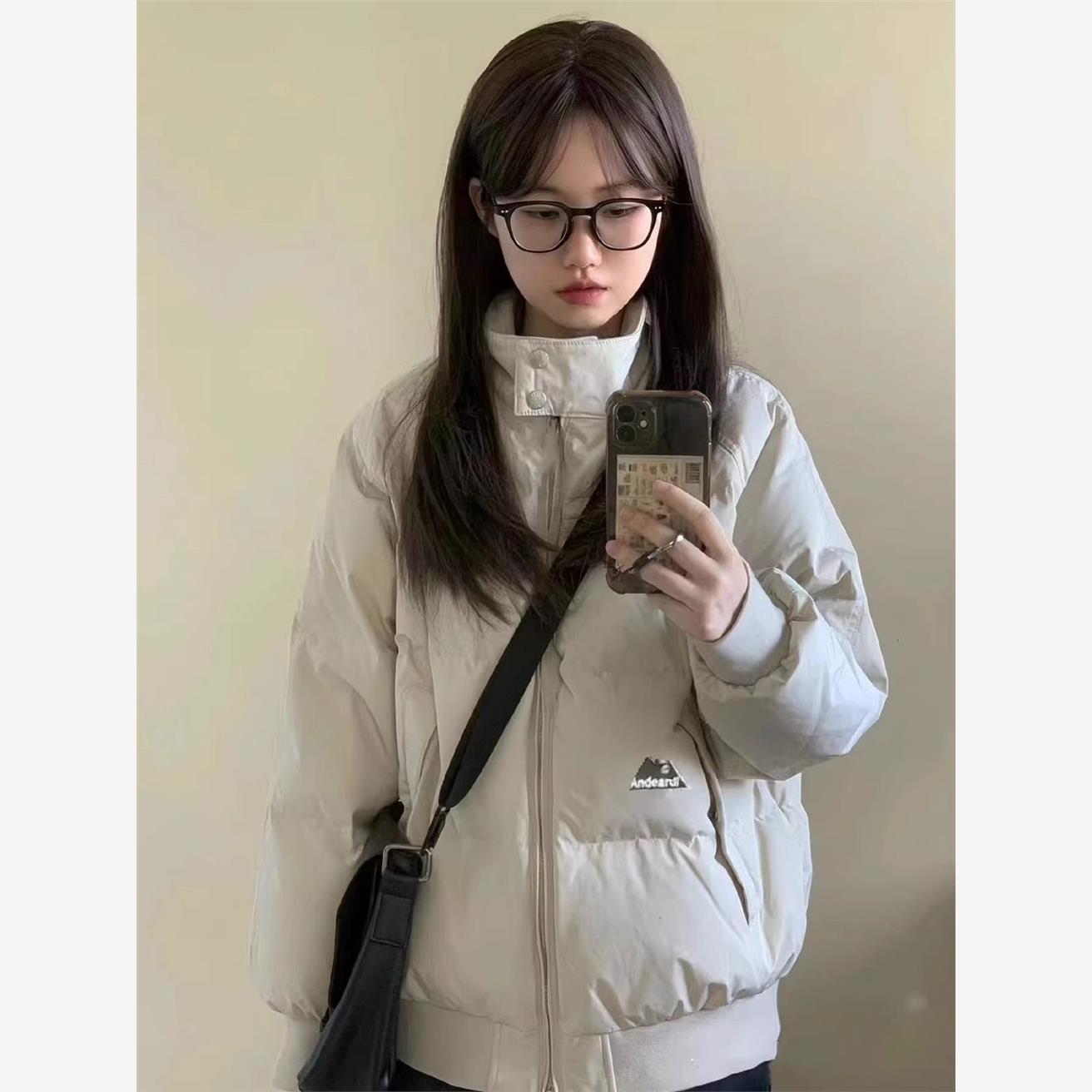 立领羽绒棉服女冬季2025