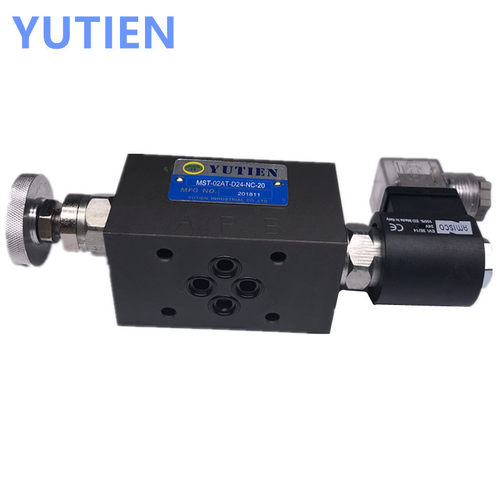YUTIEN油田叠加式电控节流阀MST-02/03A/B/T/AT/BT-I-D24/A220-10