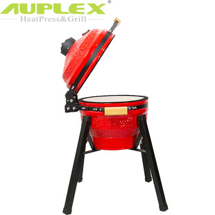 16寸便携式高脚陶瓷烧烤炉户外聚餐多种功能烧烤架烟熏炉smoking