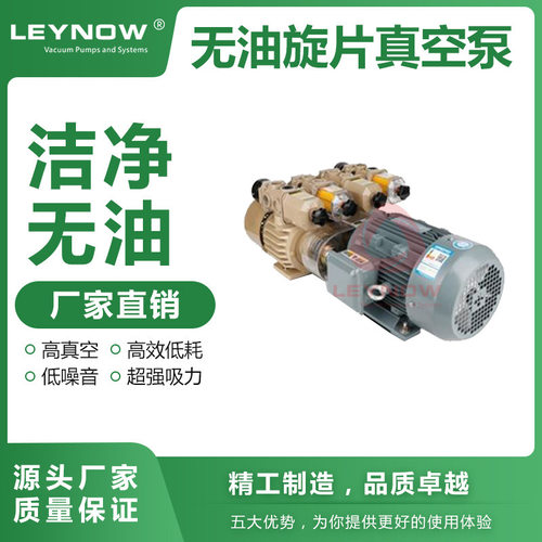LEYNOW/莱诺 干式无油真空泵LX0120 复合型真空泵 双泵头真空气泵