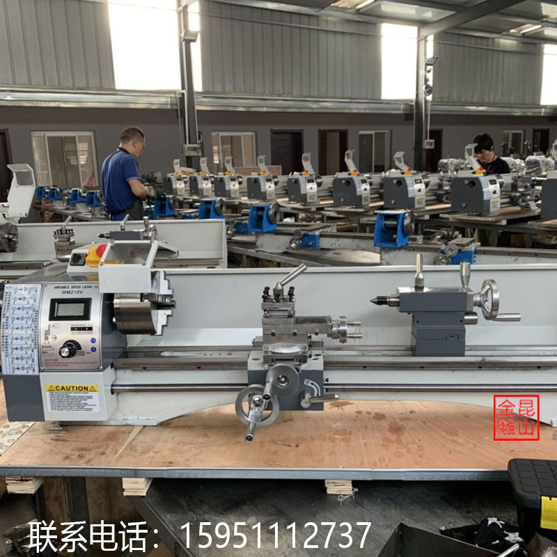 wm210v*800加长款多功能微型佛珠机木工金属加工机械小型家用车床
