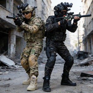 儿童迷彩服演出服套装男女户外迷彩战术威龙特种兵三角洲行动衣服