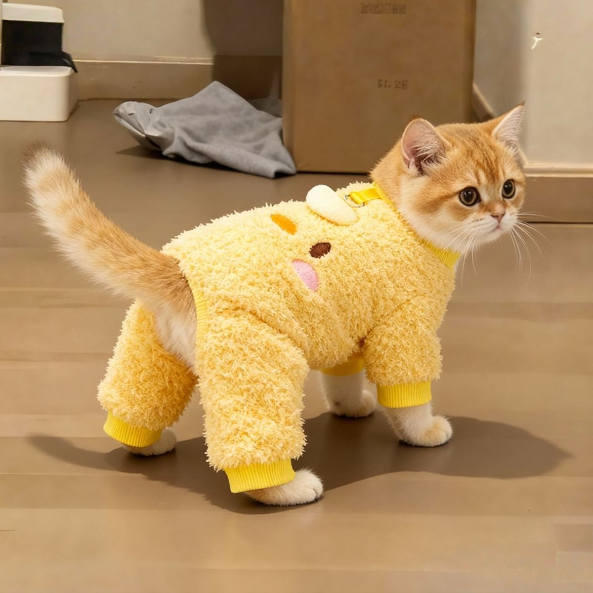 宠物猫咪衣服秋冬款小猫布偶猫英短蓝猫猫防掉毛宠物冬季绒服装