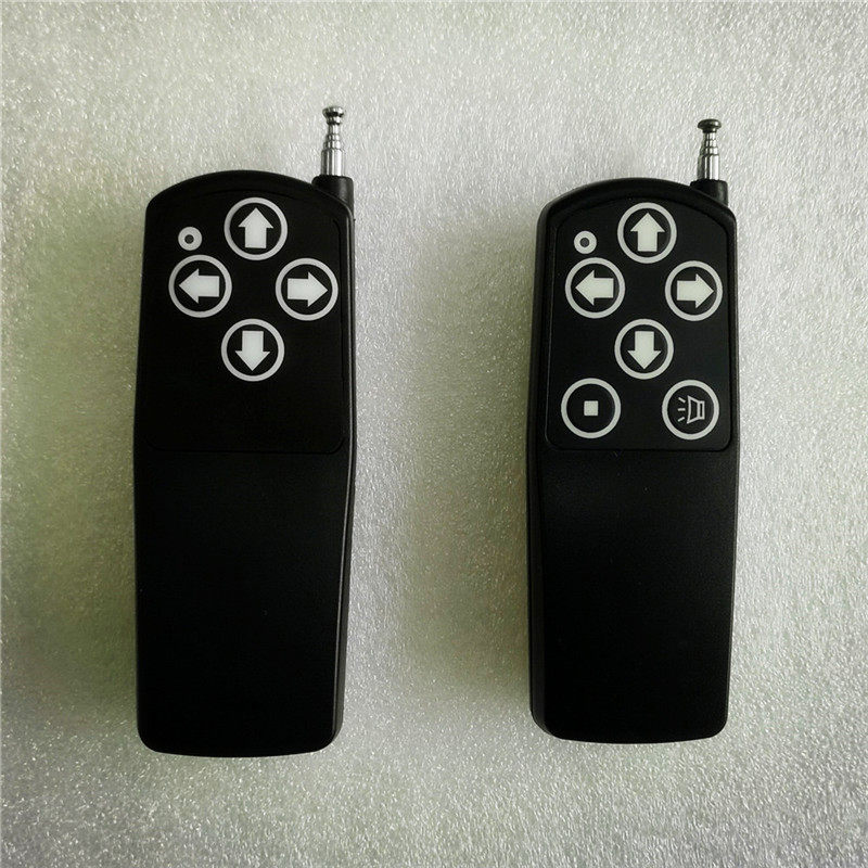 行吊车灯具开关手柄远距离9V发射器黑色方向键四键六键无线遥控器