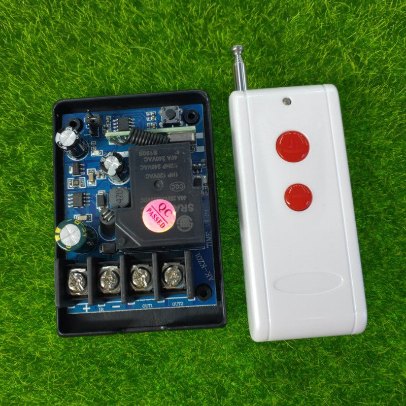 DC12V24V36伏单路大功率水泵开关车灯喇叭抽水电机改装红钮遥控器