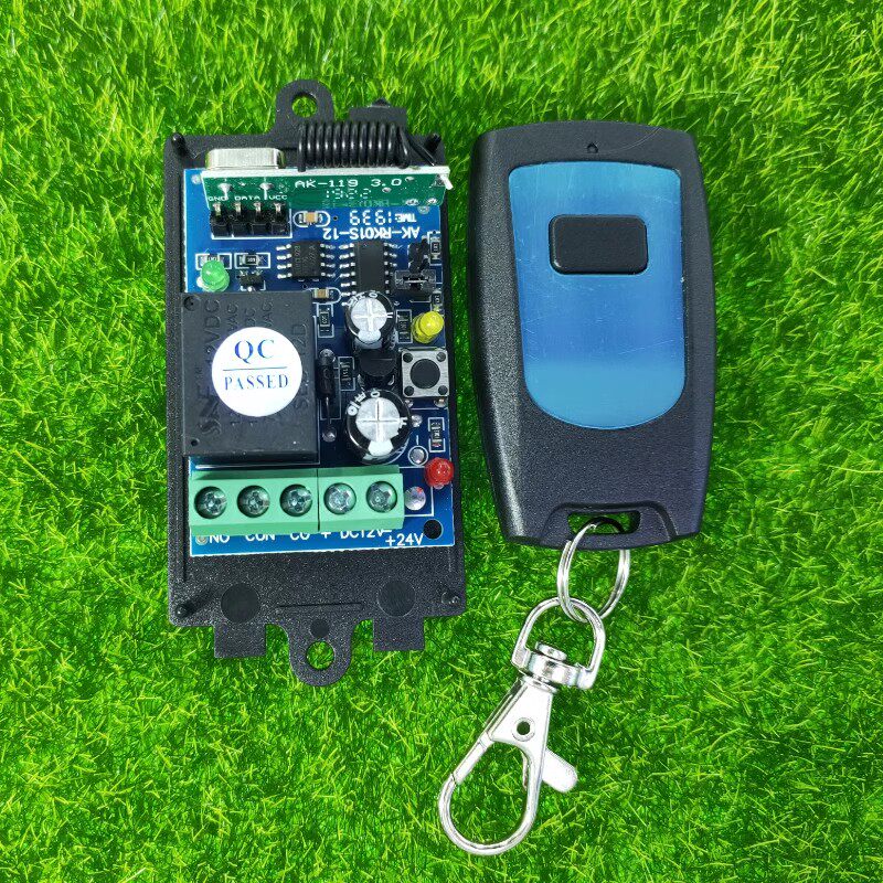 防水单键无线遥控12V24伏一路门禁车路灯具LED书柜展厅开关控制器