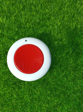 红色单键圆型随意贴遥控器电动门禁LED灯具报警开关紧急呼叫按钮