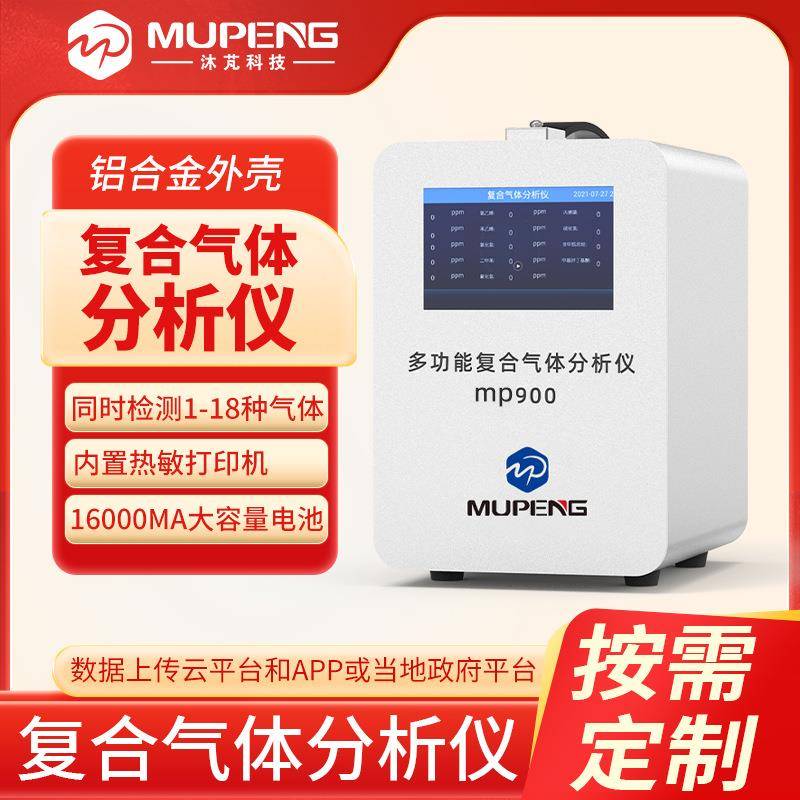 沐芃氨气硫化氢有毒有害氧CO五合一气体分析仪便携手提气体检测仪
