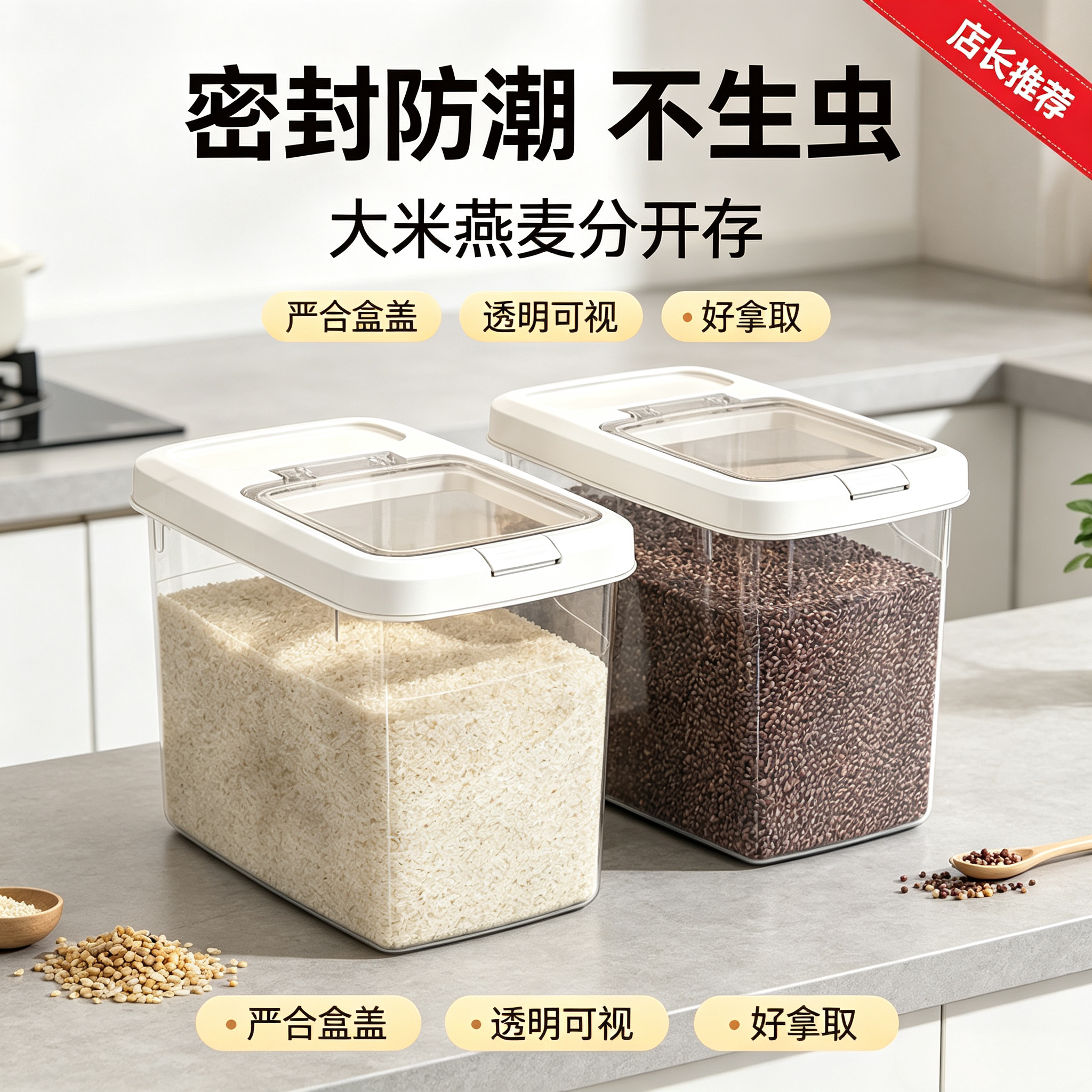 家用密封防虫防潮储粮米桶