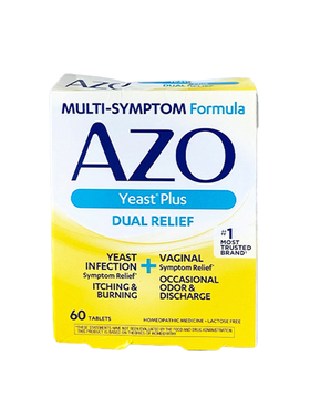 【包装微瑕】【26/08】AZO小黄盒益生菌女性护理60粒