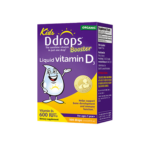 Ddrops滴卓思 儿童维生素D3滴剂 600IU紫色 加拿大进口