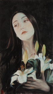 【自画像】俄罗斯画家Natasha.《感觉·白色?黑色的虚幻?》原作