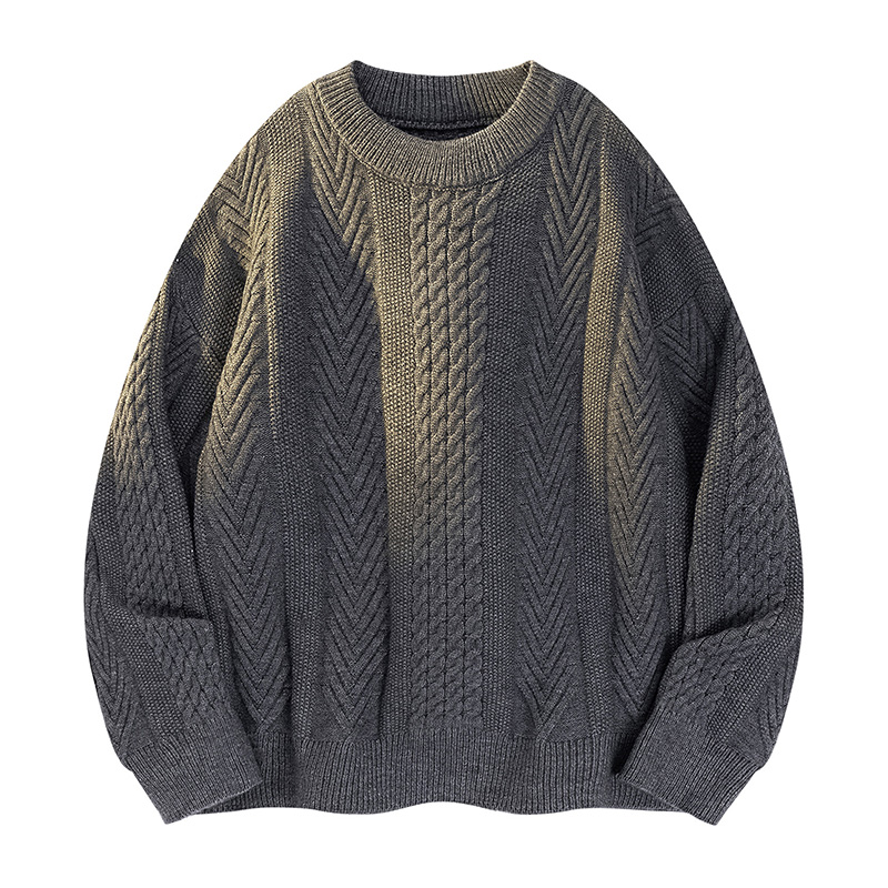 2025新款春秋季毛衣学院风休闲初中高中潮流针织衫男士宽松上衣