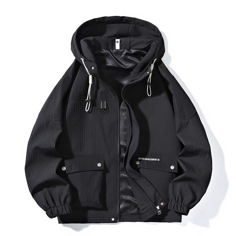 WASSUP潮牌连帽夹克户外