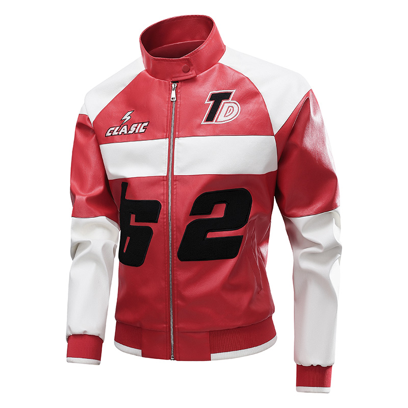 2025新款春秋季美式复古工装立领外套飞行休闲夹克男士宽松上衣