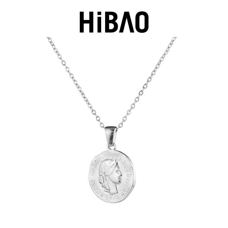 HIBAO喜小宝圆牌硬币女王项链女