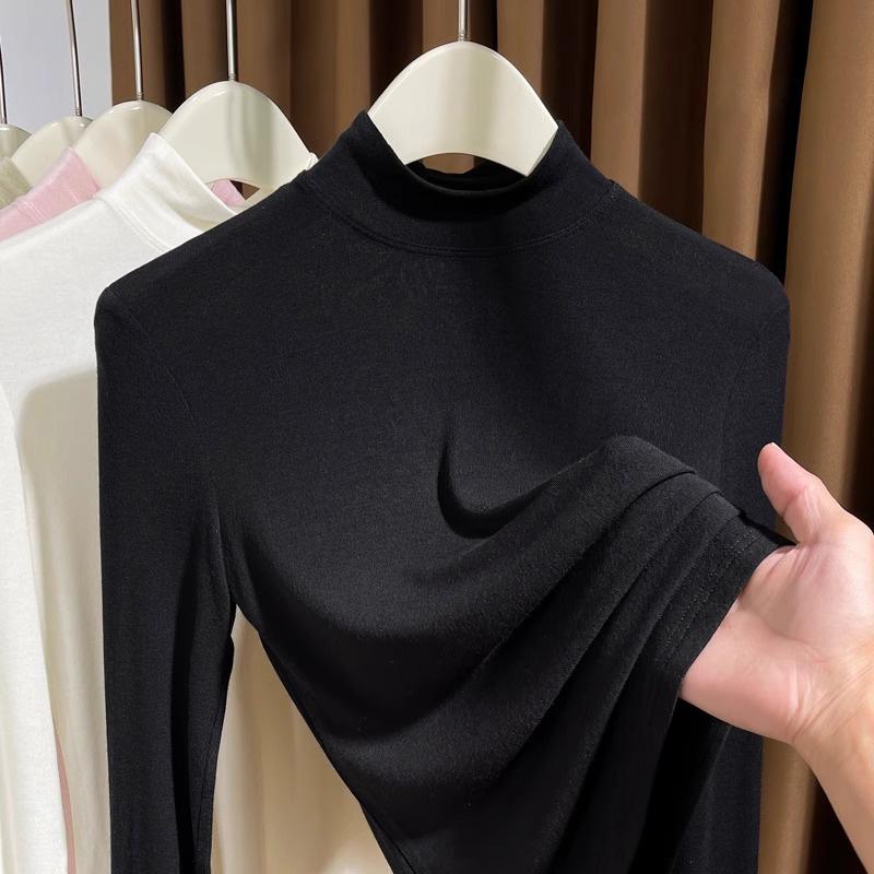 半高领内搭叠穿小衫软糯莫代尔