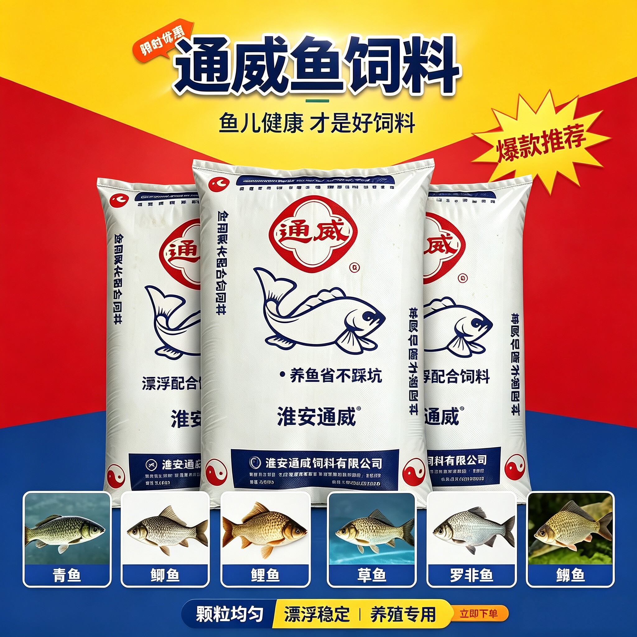 通威原塘破碎颗粒粉淡水通用
