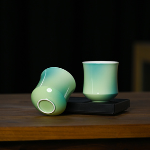 窑宝宣 闻香杯  手冲咖啡品鉴杯 奶咖杯手工釉下彩咖啡杯