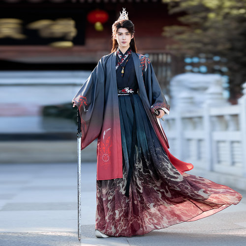 男女情侣春夏汉服中国风刺绣古装