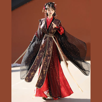 倾依汉服超仙酷飒古装男女cp春夏