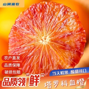 四川塔罗科血橙10斤新鲜中华大彩箱