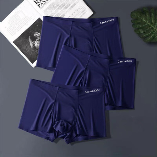 CannaiKelv深蓝内裤男款黑色无痕