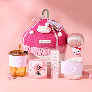 三八女神节伴手礼实用公司送同事编织收纳框礼品套装38妇女节礼物